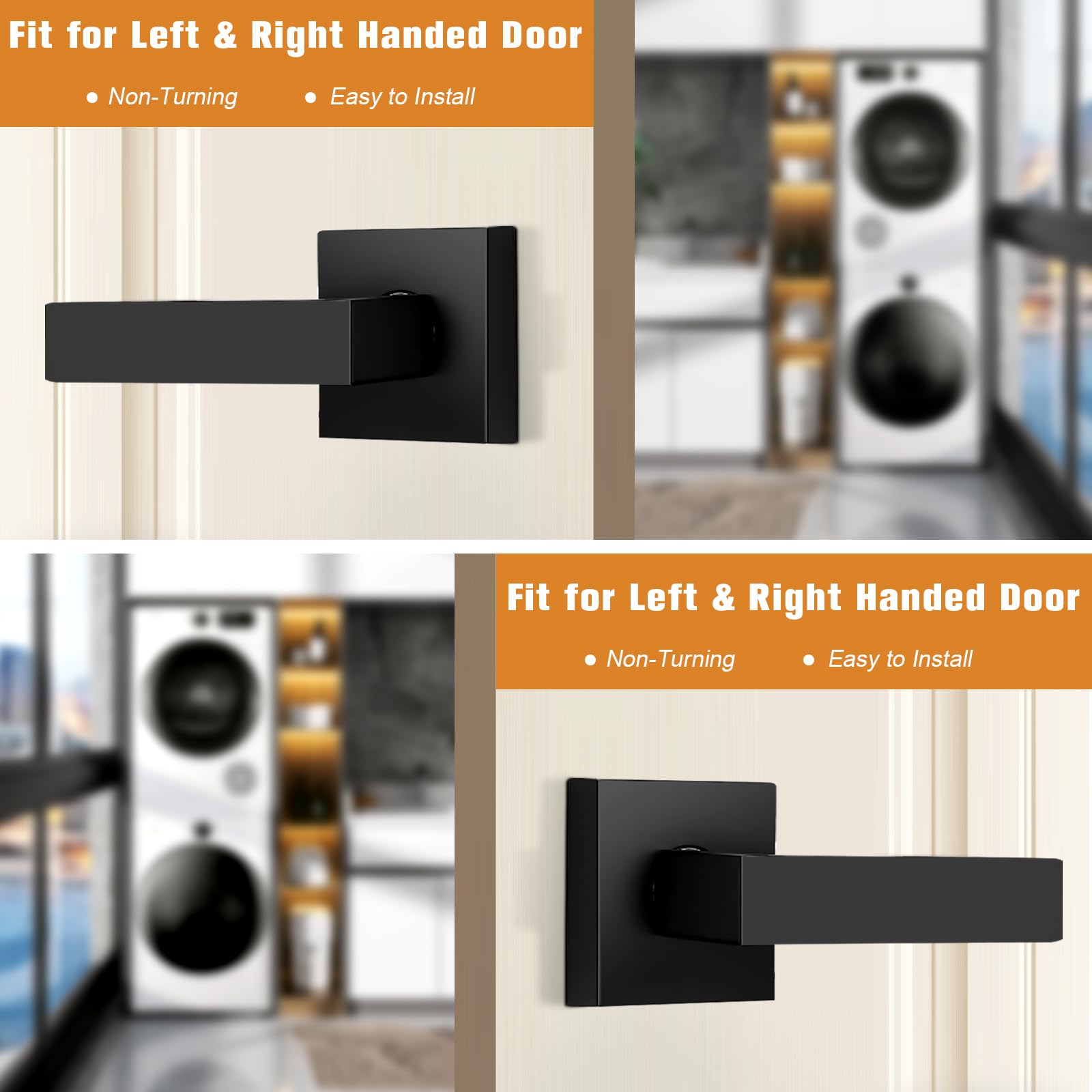 Probrico matte black dummy door handle ideal for closet use.