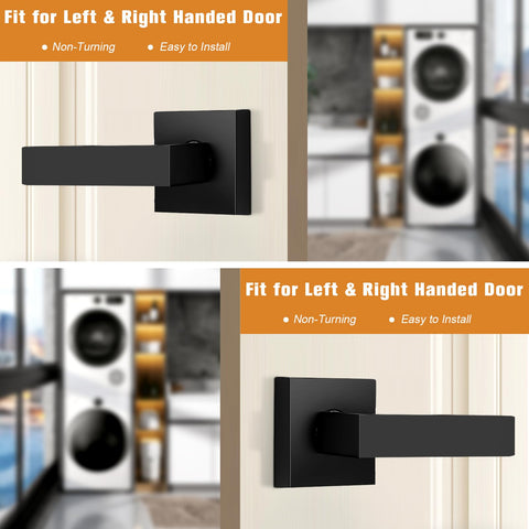 Probrico matte black dummy door handle ideal for closet use.