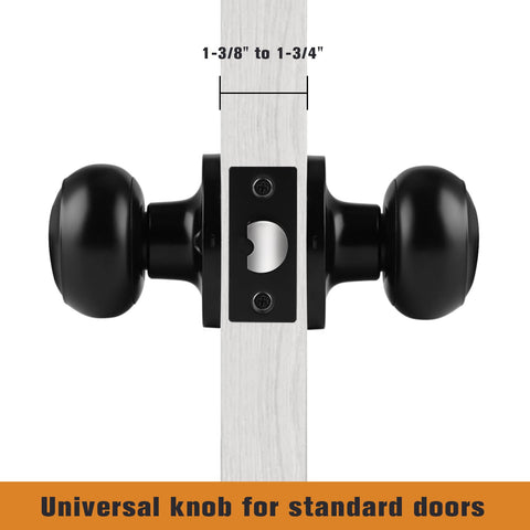 Probrico matte black flat ball knob demonstrates contemporary interior style