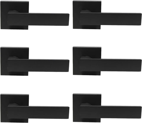 Probrico matte black half dummy lever for interior doors with a clean seamless look