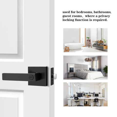 Probrico reversible matte black lever for left or right doors