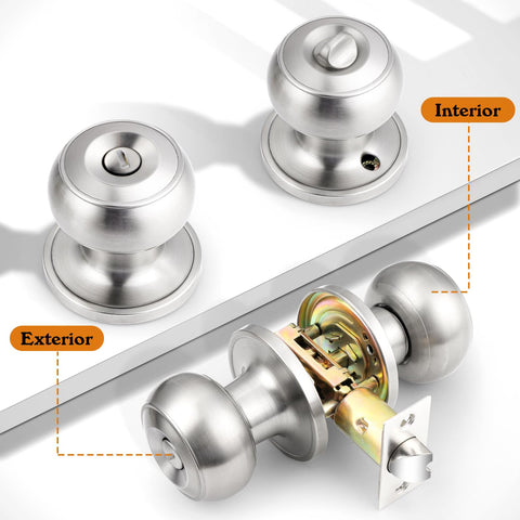 Probrico packaged 10-knob set ready for installation on multiple doors