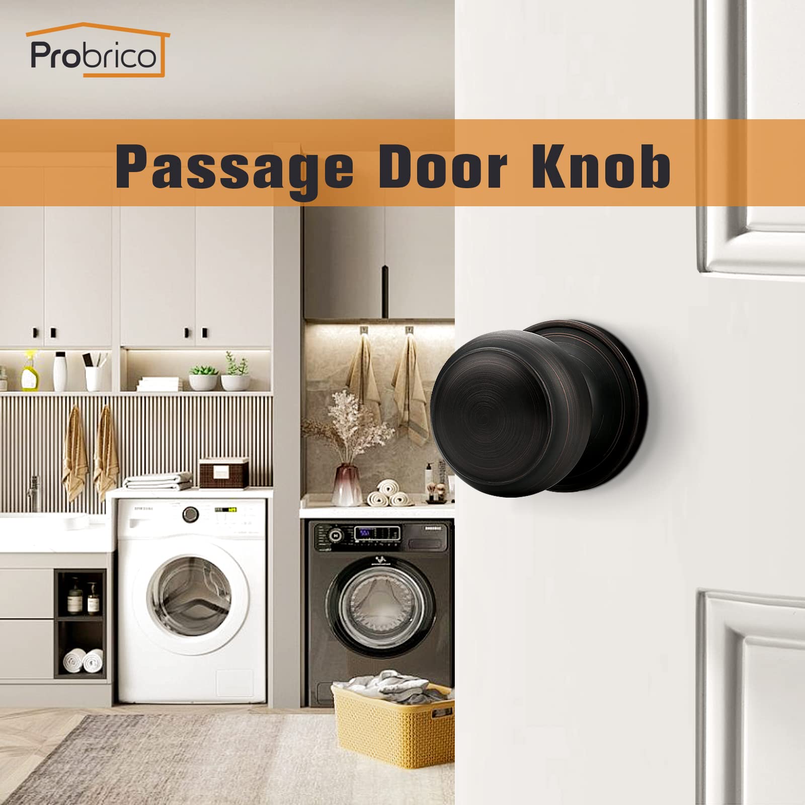 Probrico 6-pack package with hardware visible for easy installation.