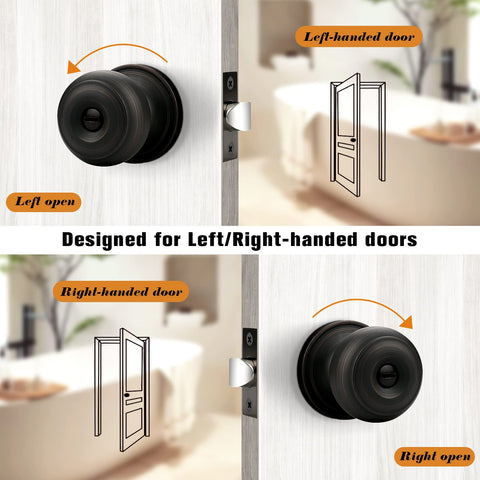 Probrico privacy bronze knob round rose closeup, classic circular design