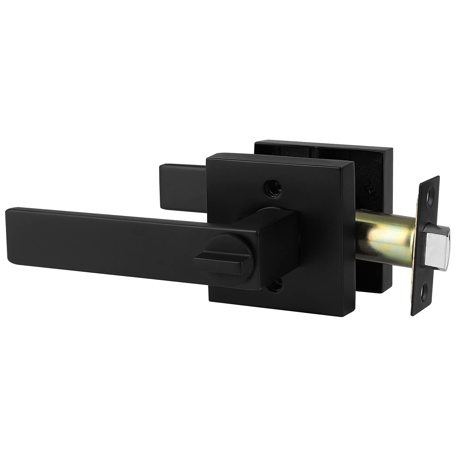 Probrico privacy door handle fits doors 35 to 45 mm thick.
