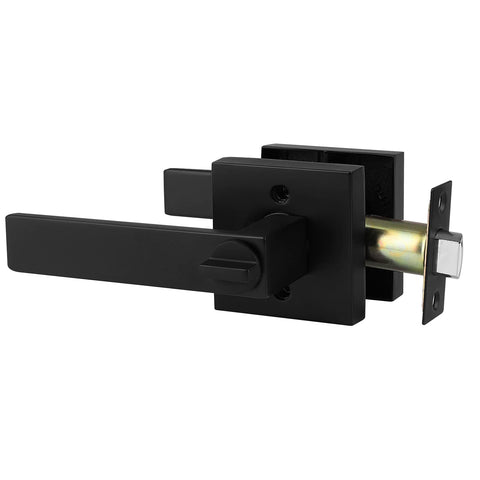 Probrico privacy door handle fits doors 35 to 45 mm thick.