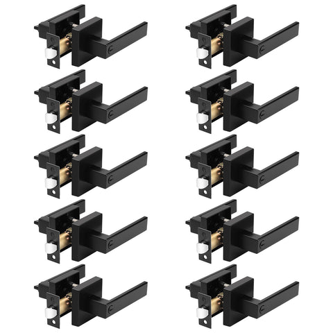 Probrico privacy door handle matte black finish for durable interior doors.