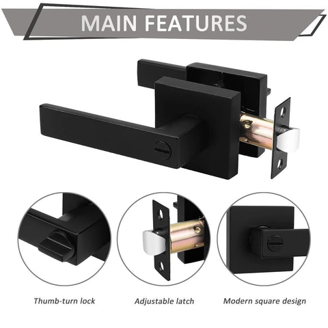 Probrico privacy door knob lockset on interior door for privacy