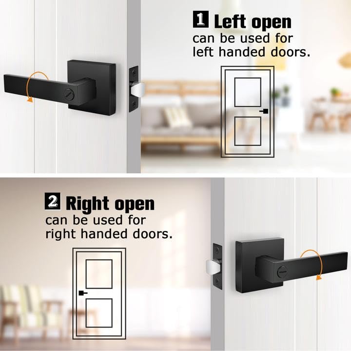 Probrico door lever assembly captured during quick installation with included hardware