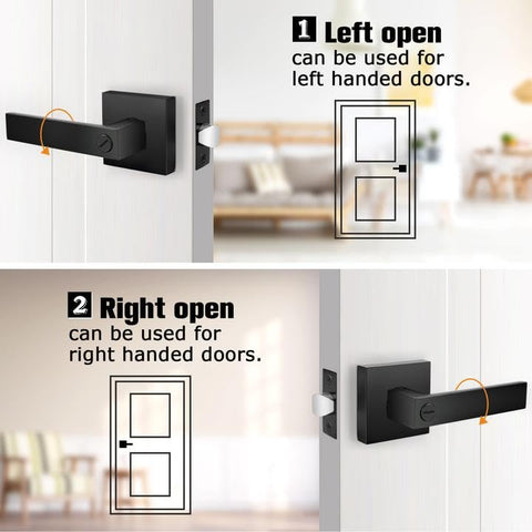 Probrico door lever assembly captured during quick installation with included hardware