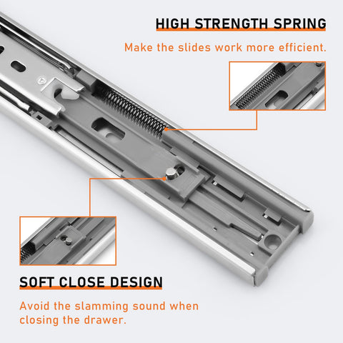 Probrico rear-mount brackets included for framed drawers.