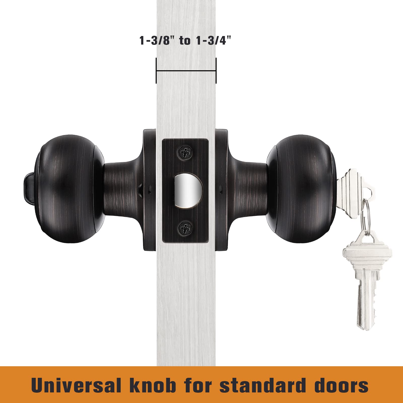 Probrico round rose 65mm for a clean door edge