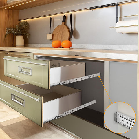 Probrico soft-close mechanism with hydraulic damper for quiet closing.