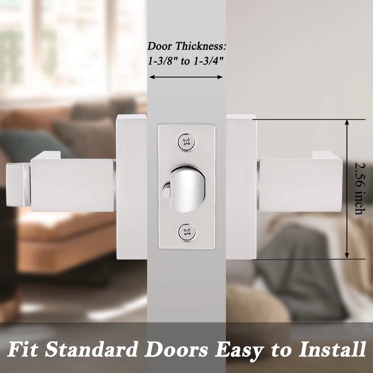 Probrico stainless steel lever close-up highlighting durable finish