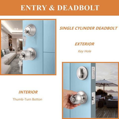 Probrico steel adjustable latch shows compatibility with various backsets