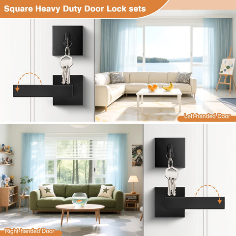 Probrico interior thumb-turn deadbolt enables quick inside locking.