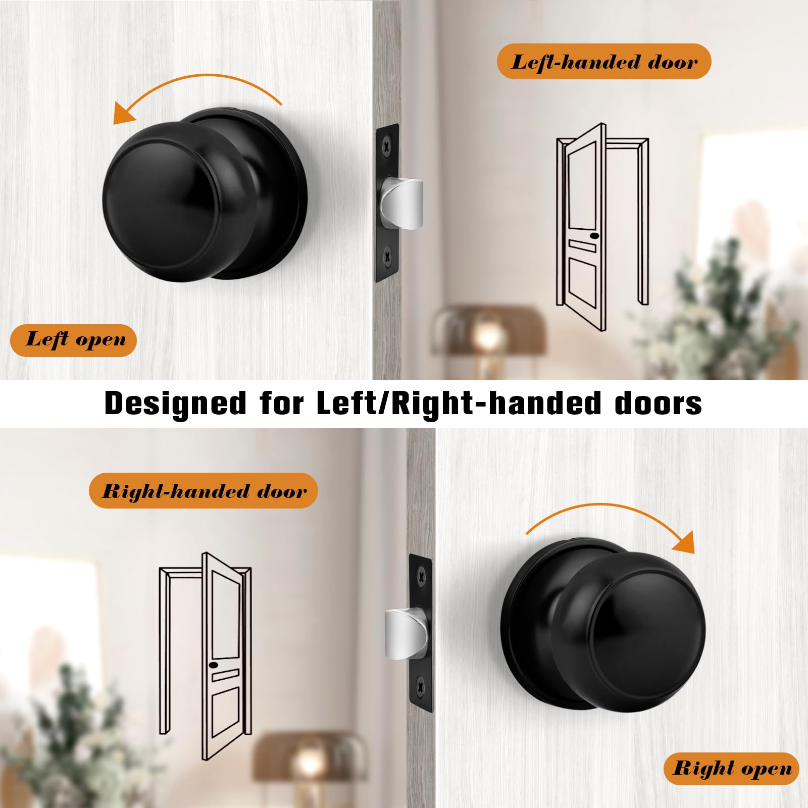 Probrico universal handing works on both right and left doors—for versatile mounting.