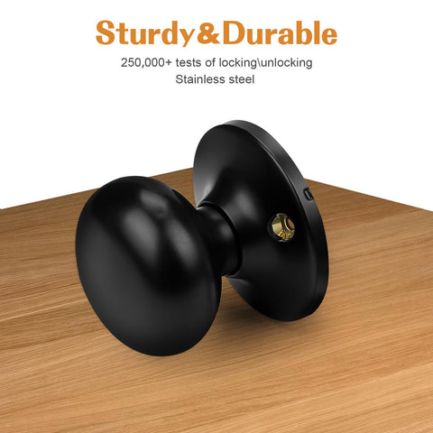 Probrico universal-handling dummy knobs installed on left and right doors.