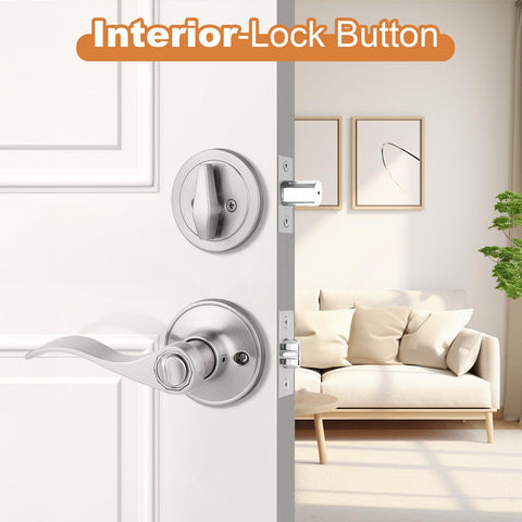 Reversible Probrico door lever fits both left- and right-handed doors