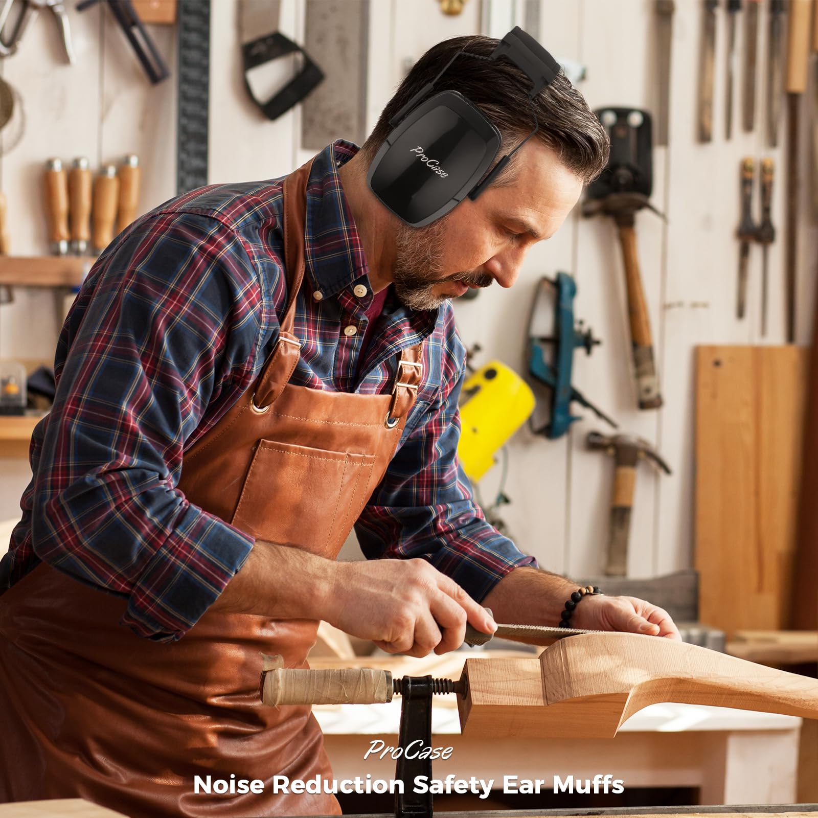 ProCase breathable inner ear cups ensure comfort during extended wear.