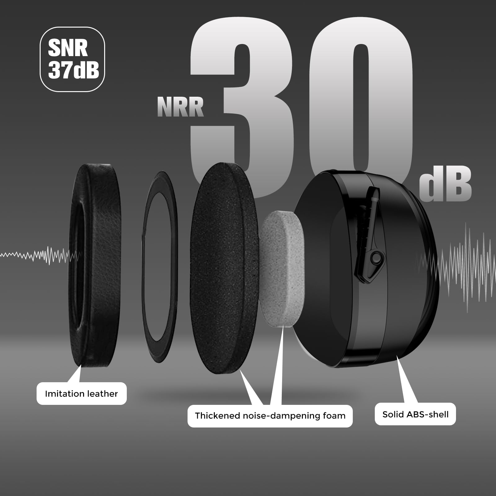 ProCase headphones with soft ear cups designed for reduced pressure during extended use.
