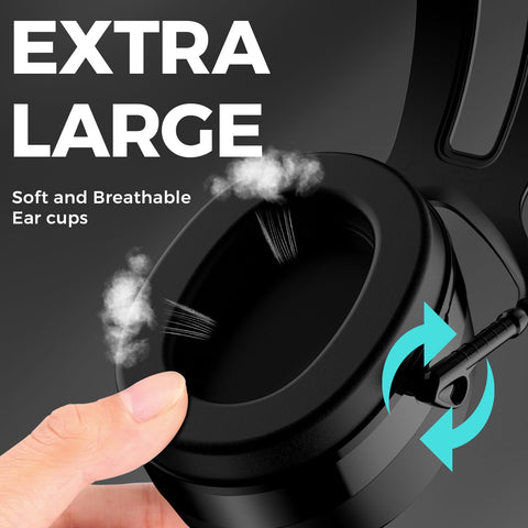 ProCase foam padding enhances noise dampening for clearer focus in loud environments.