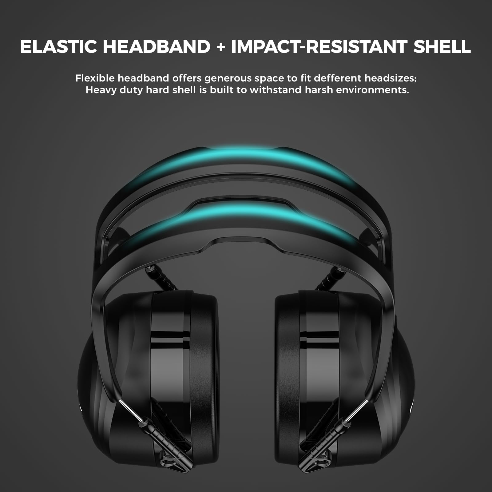 ProCase retractable headband provides extra space over the head for a comfy fit.