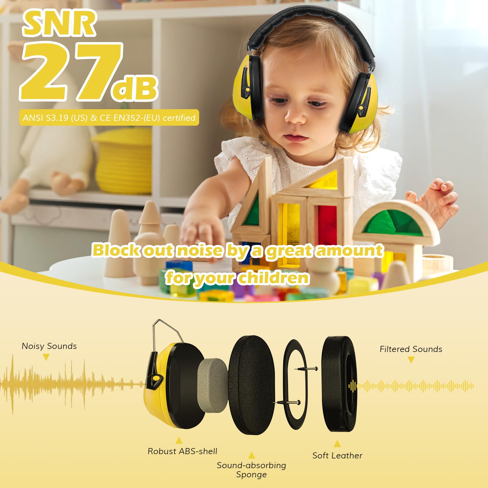ProCase headband adjustment shows extendable arms for growing children