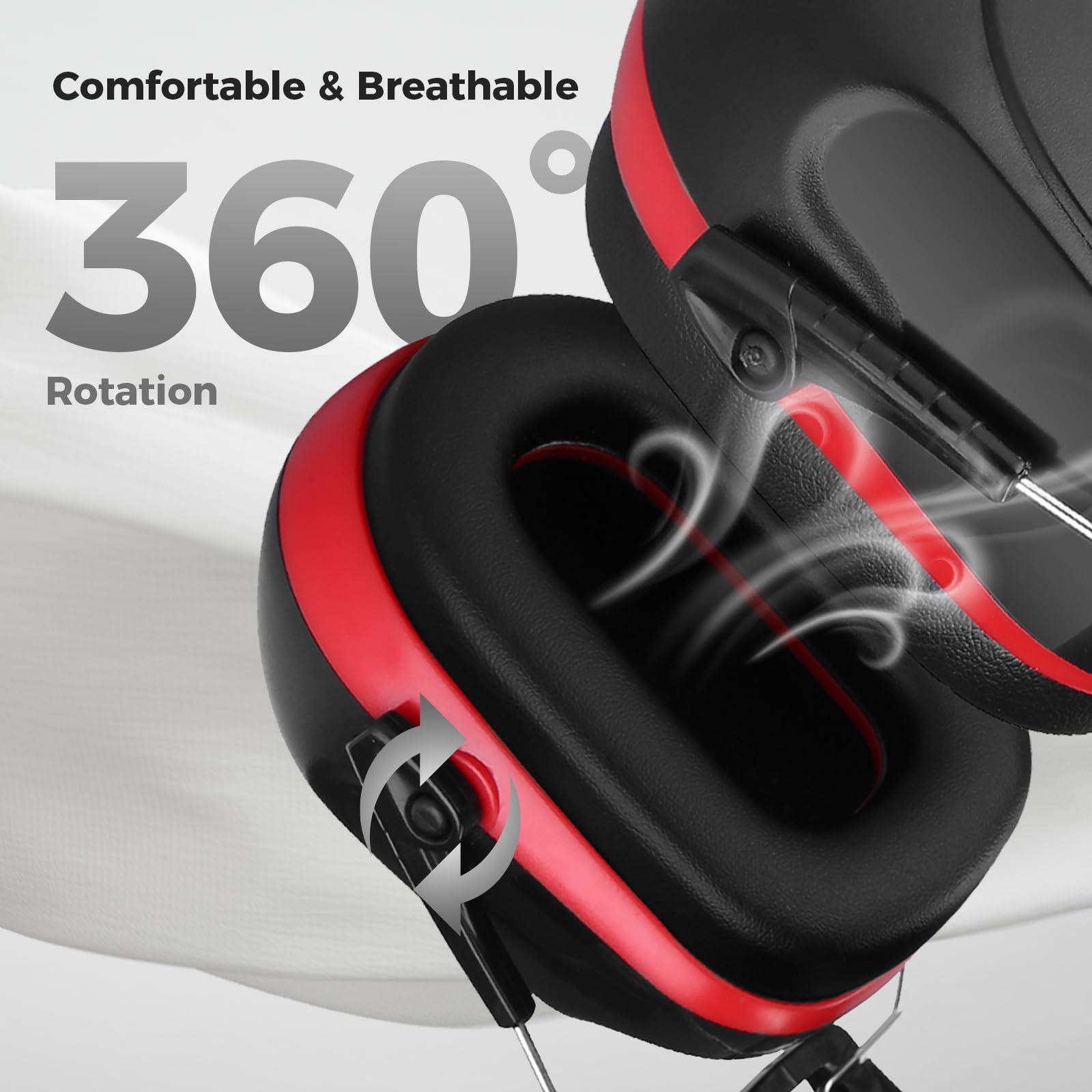 ProCase ear muffs folding design for easy storage and travel.