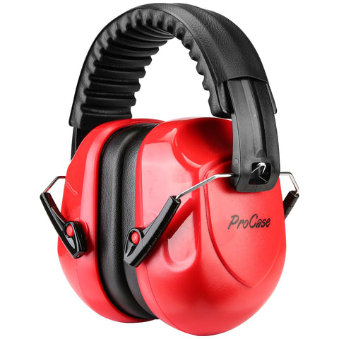 ProCase ear muffs with adjustable headband for comfort and noise reduction.