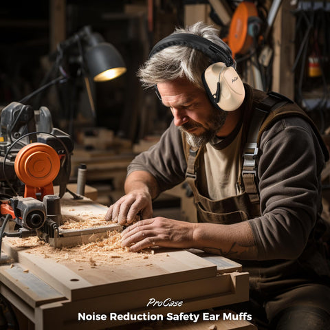 ProCase earmuffs with 360-degree rotatable cups for flexible positioning