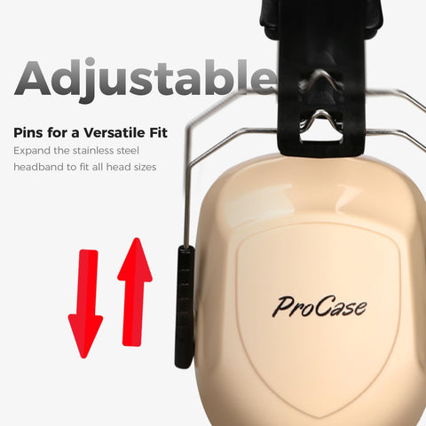 ProCase earmuffs folded compact design for easy storage and travel