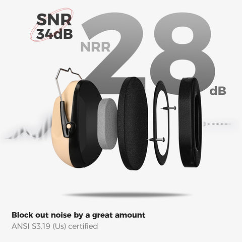 ProCase earmuffs with adjustable headband for a comfortable fit across ages