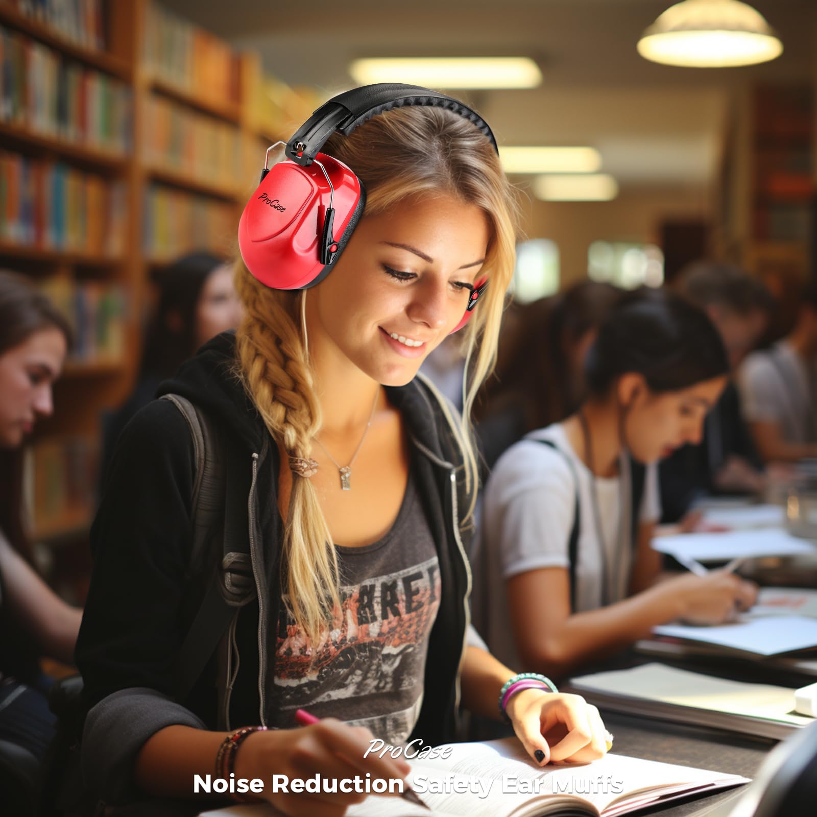 ProCase earmuffs accommodate children and adults with adjustable fit.
