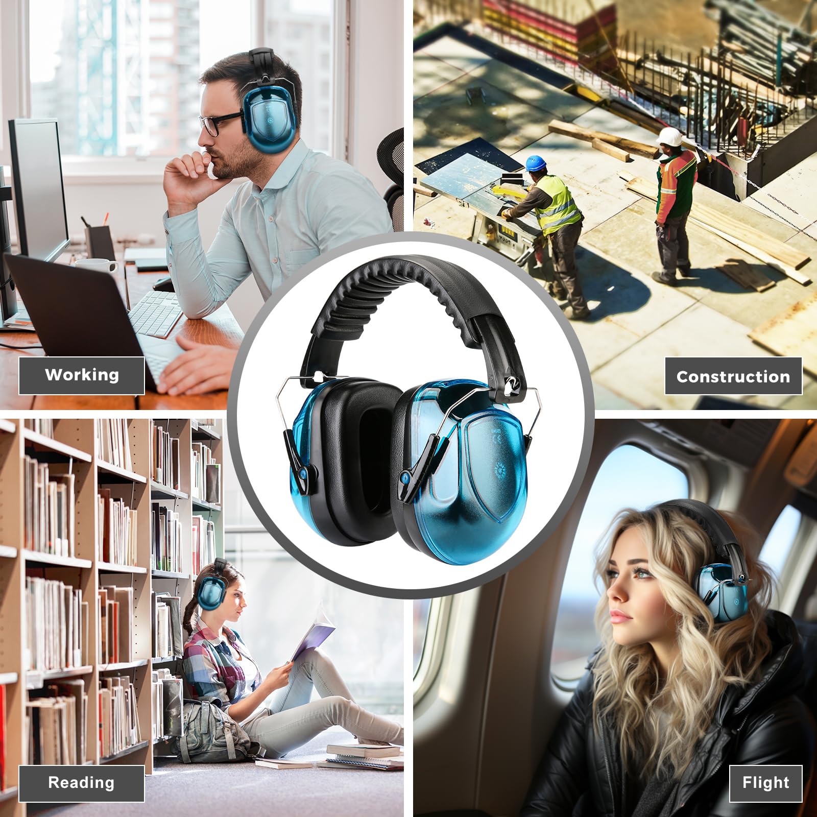 ProCase wide-size adjustable earmuffs accommodate a broad user range