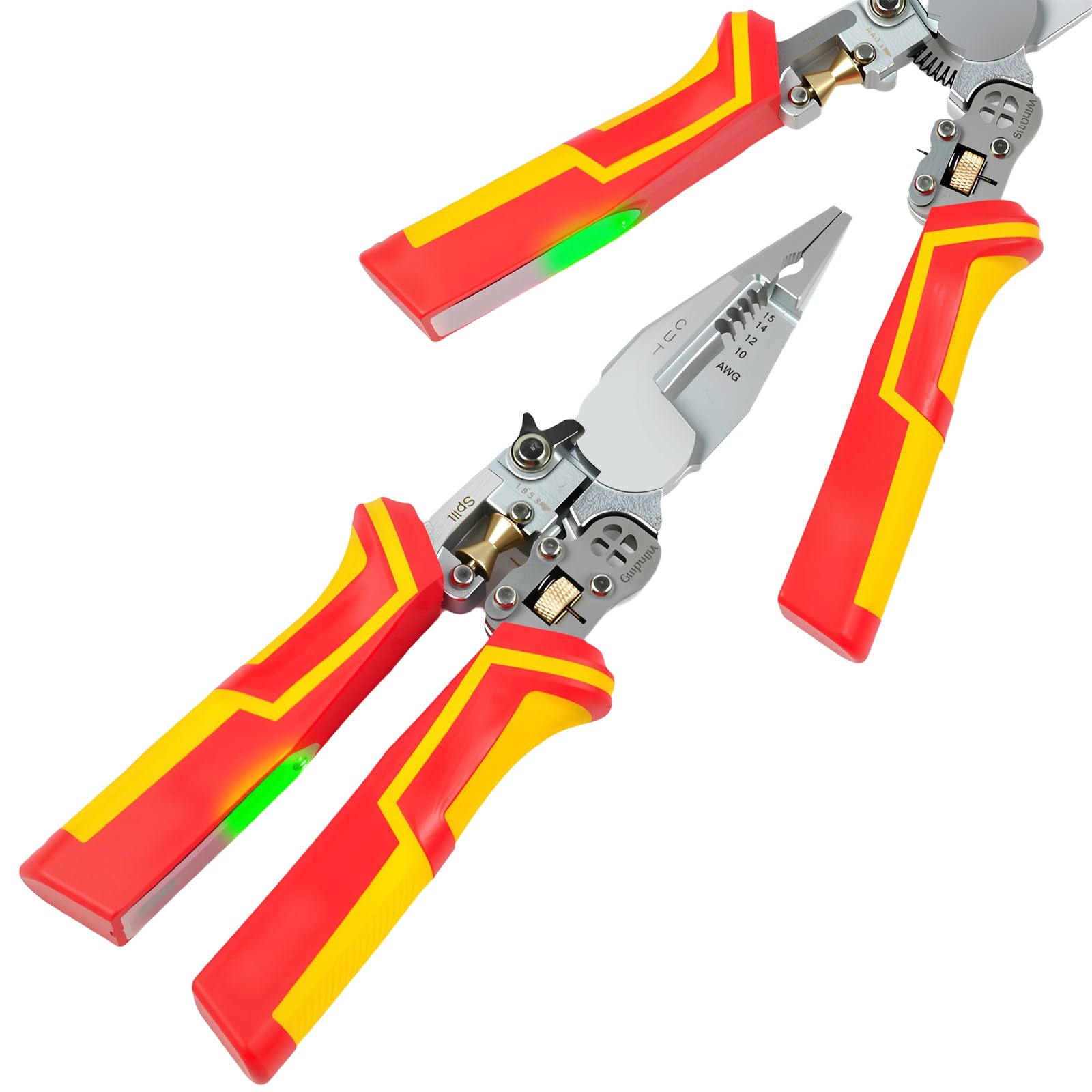 Procellatech Multi Wire Stripper Tool closeup of rugged jaws and ergonomic grip.