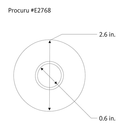 PROCURU 10-pack escutcheon plates for quick piping upgrades.