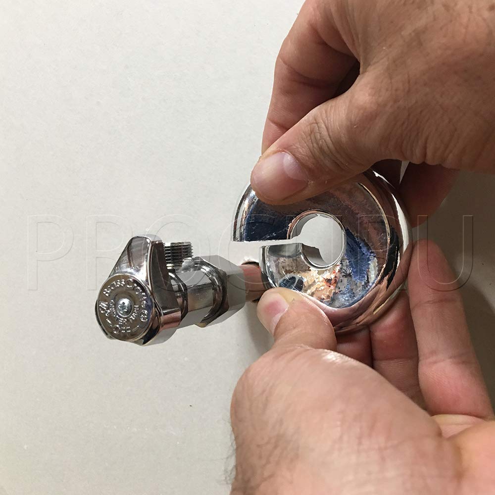 Compact and lightweight PROCURU escutcheon installs easily without valve removal.
