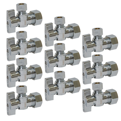 PROCURU heavy-duty angle stop valve close-up showing durable construction for reliable shut-off.