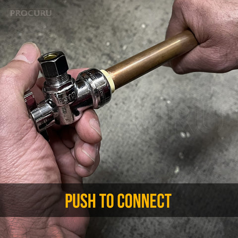 PROCURU installation-free design emphasizes fast setup on copper or PEX lines.