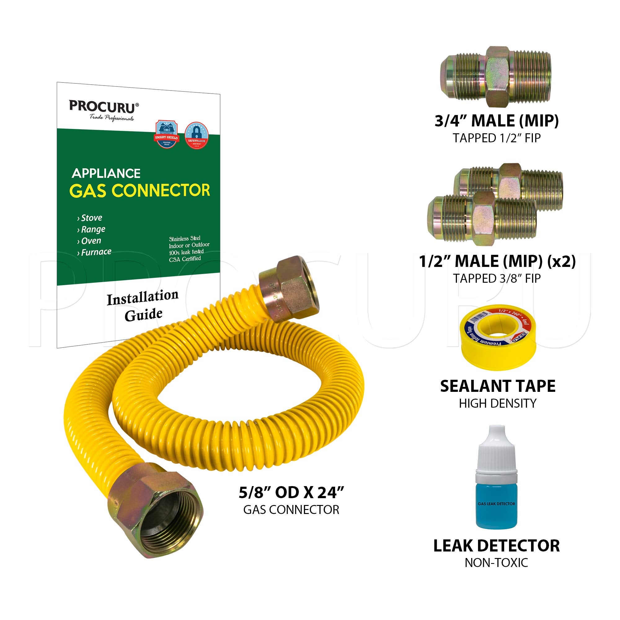 PROCURU SafeGuard yellow coating close-up shows corrosion resistance