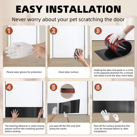 Profasion exterior-use brushed black kick plate withstands outdoor conditions