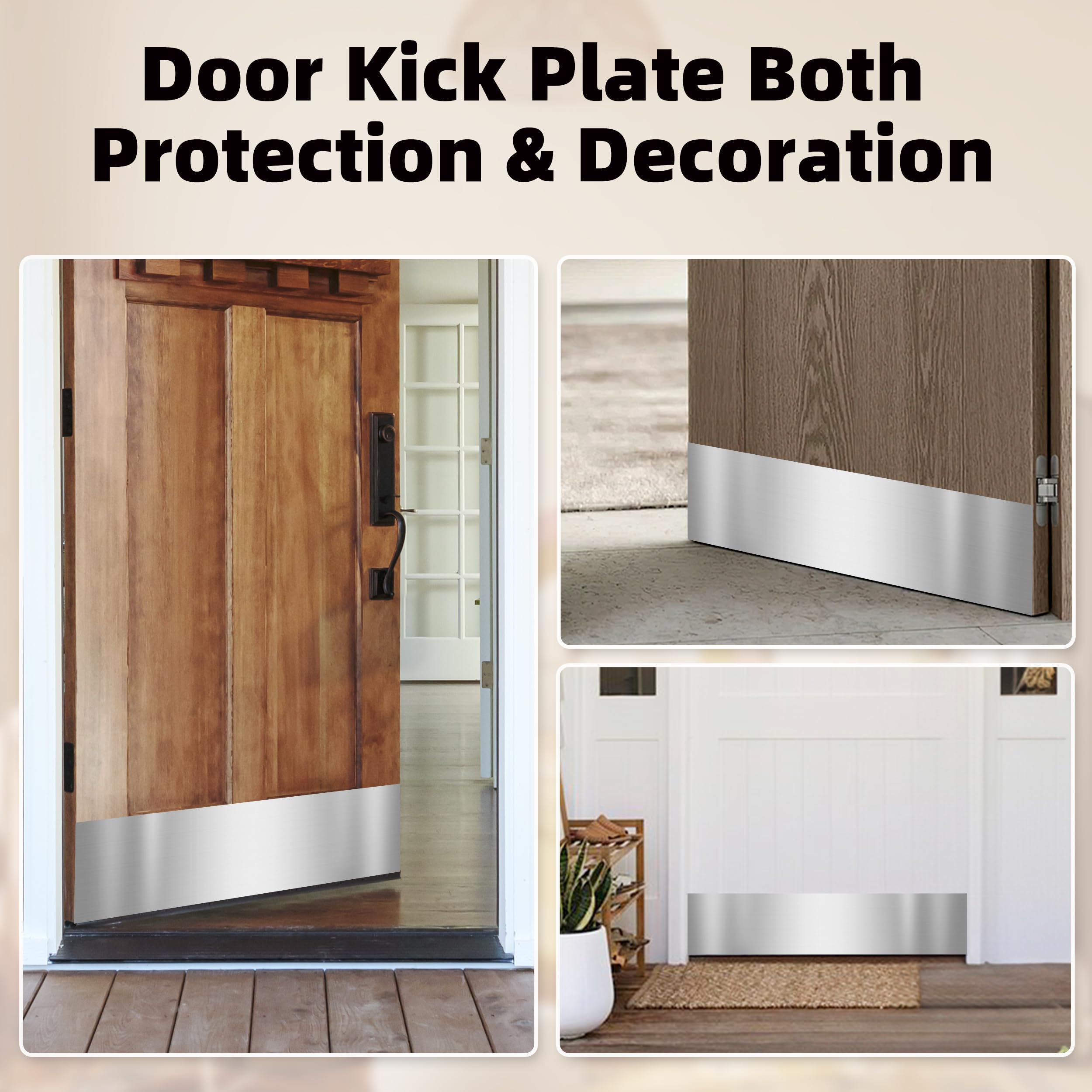Profasion anti-scratch design shields the door from daily bumps.