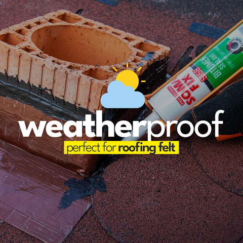 Gutters sealed with Professional Soma Fix to prevent water ingress