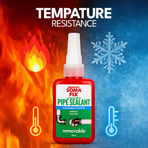 Removable sealant enables easy maintenance and disassembly with heat.