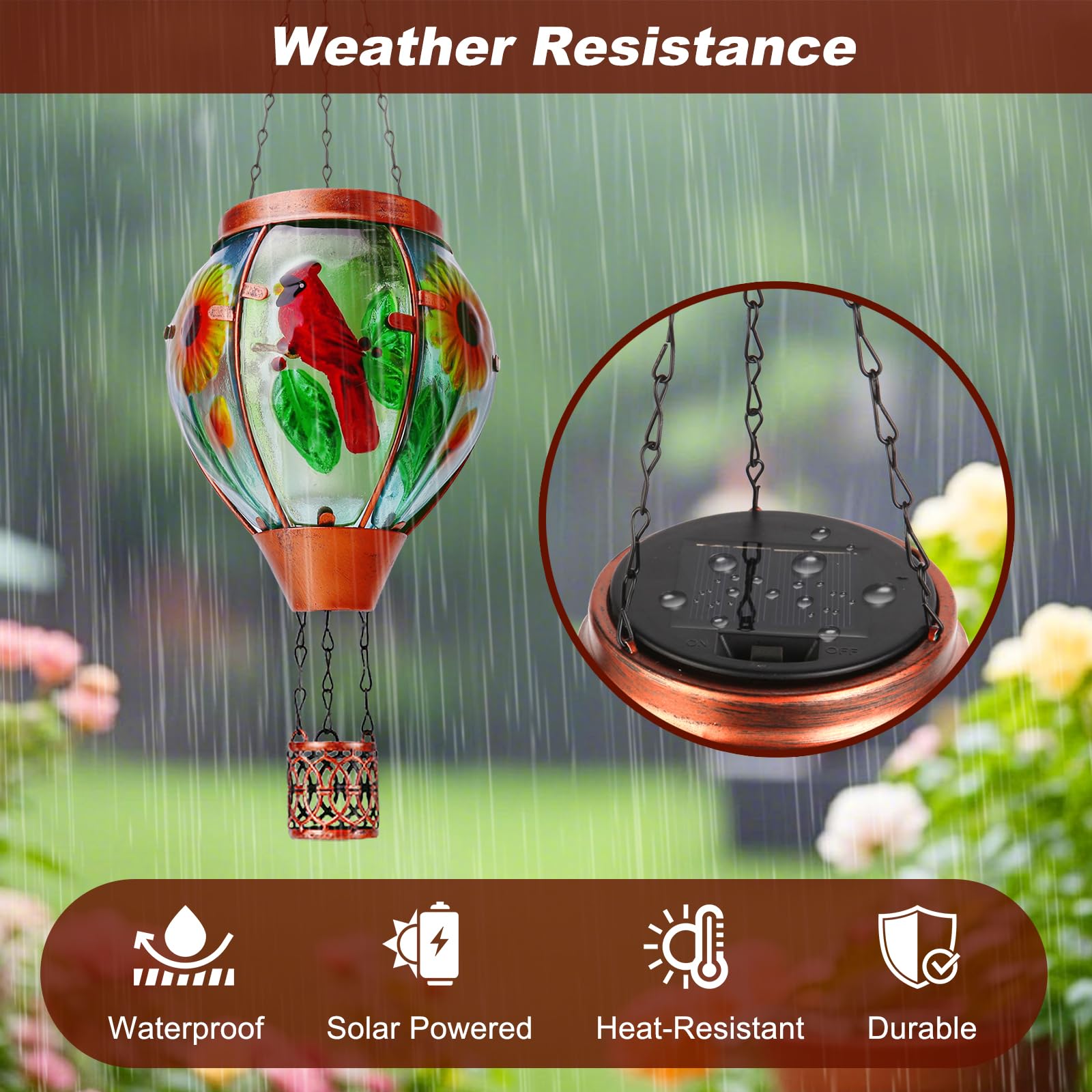 Profinella cardinal glass design makes a vibrant gift for garden lovers