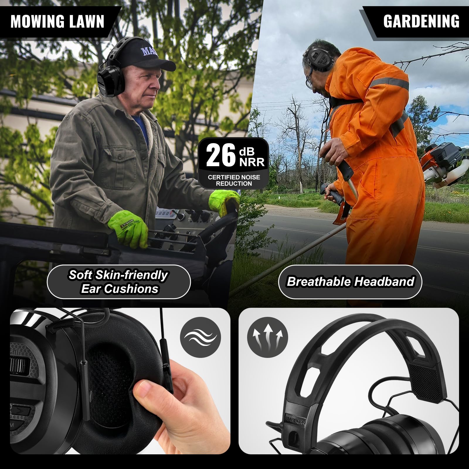 PROHEAR 039 detachable headband adapts to workshops or light industrial settings