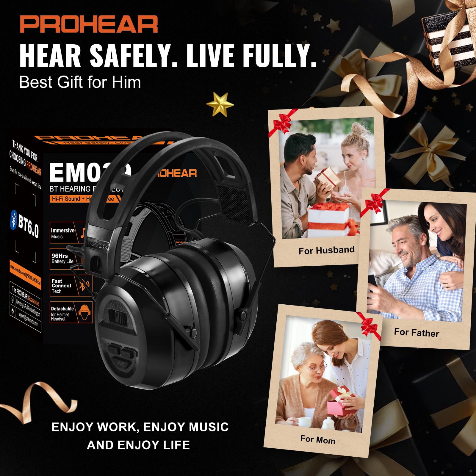 PROHEAR 039 soft ventilated earcups keep comfort during long wear