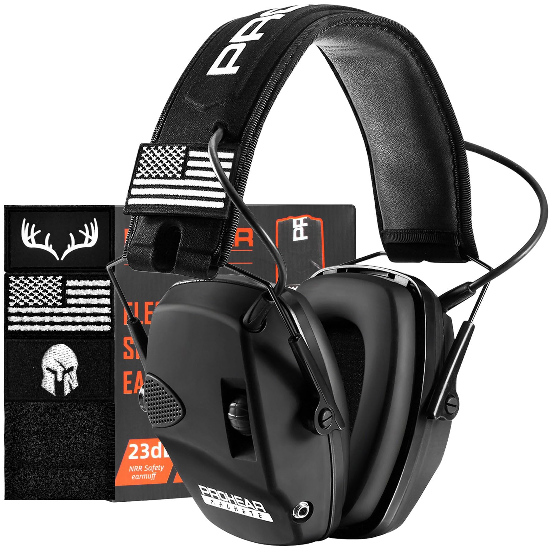 PROHEAR 066 earmuffs worn on head for clear communication in loud spaces.