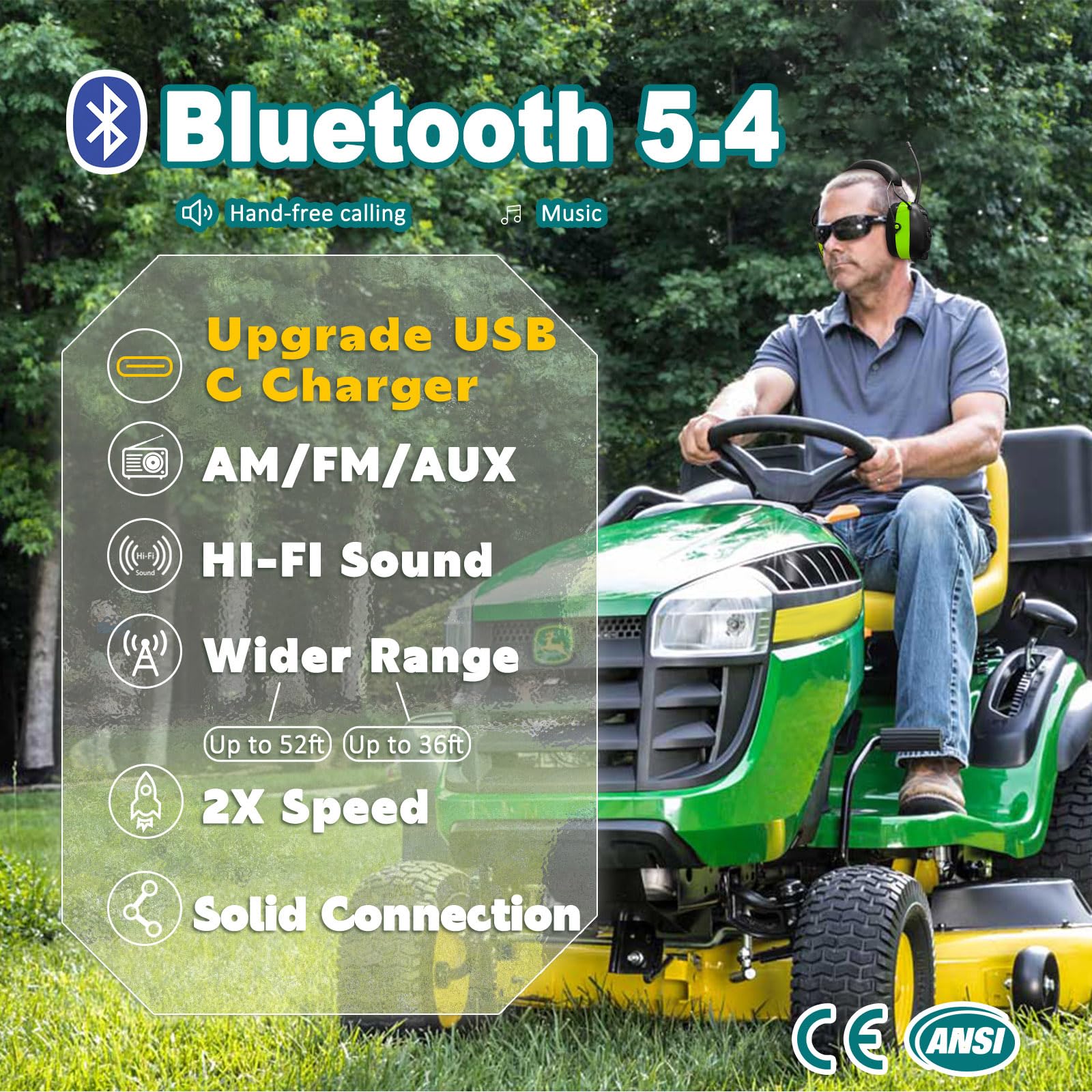 PROHEAR 033 Bluetooth 5.4 delivers clear, high-fidelity audio for focused work.
